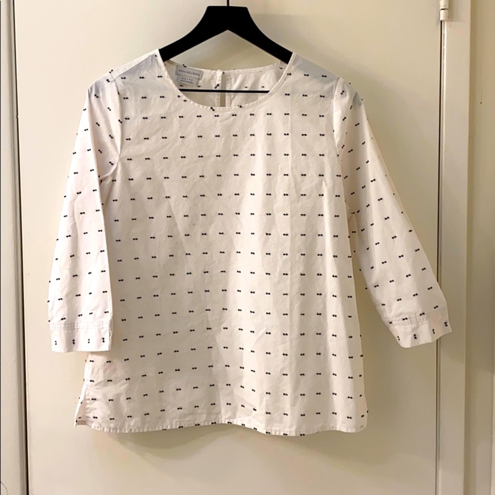 Can Heusen Bow Tie Blouse